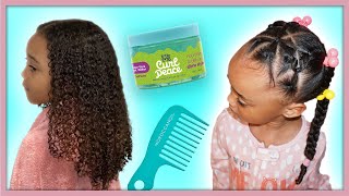 This Hairstyle Lasts All Week  Kids Curly Hair Routine [upl. by Drauode86]