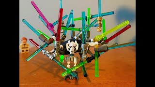 LEGO General Grievous With To Many Lightsabers [upl. by Eelyk]