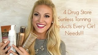 3 Drugstore Sunless Tanning Products Every Girl Needs [upl. by Aicek856]