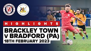 Highlights Brackley Town 4  1 Bradford Park Avenue [upl. by Norvell296]