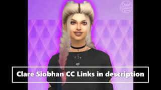 CLARE SIOBHAN SIMS 4 CC FOLDER [upl. by Tonnie614]