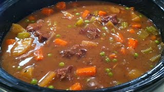 Easy Slow Cooker Beef Stew  One Pot Chef [upl. by Tobias]