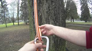 How to tie the Anchor hitch  Arborist knot tying [upl. by Stets]