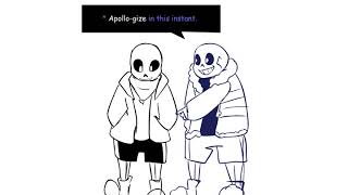 SANS AND OUTERTALESANS PUNS SCENE  UNDERVERSE 04 OUT TAKE [upl. by Ttehr577]