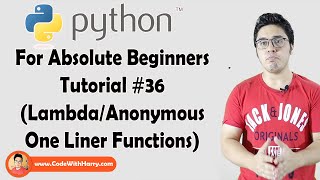 AnonymousLambda Functions In Python  Python Tutorials For Absolute Beginners In Hindi 36 [upl. by Goodson119]