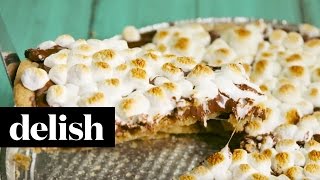 How To Make SMores Pizza  Delish [upl. by Aihsit]