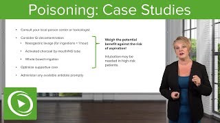 Poisoning Case Studies – Emergency Medicine  Lecturio [upl. by Oelc]