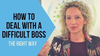 How To Deal With A Difficult Boss  Tips for Handling a Challenging Boss [upl. by Nauqe]