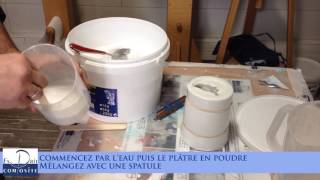 Comment faire  Moulage dun objet en alginate  tirage en plâtre synthétique [upl. by Anecusa411]