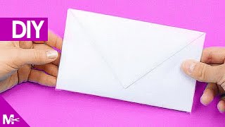 ► Como hacer un SOBRE CARTA de Papel en 5 MINUTOS 💌 [upl. by Enecnarf]