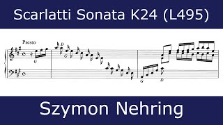 Domenico Scarlatti  Sonata in A major K24 Szymon Nehring [upl. by Annaid914]