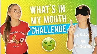 Whats In My Mouth Challenge  The Rybka Twins [upl. by Dnomde565]