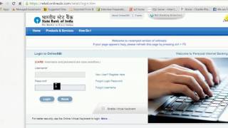 wwwonlinesbicom How to login into State bank of india  SBI [upl. by Light]