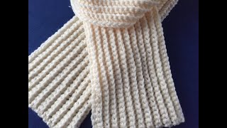 LESS THEN 3 HOURS  Crochet Scarf Tutorial [upl. by Acirtap]