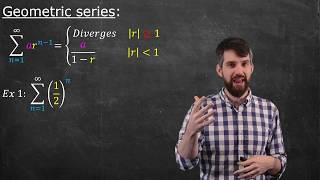 Geometric Series  Convergence Derivation and Example [upl. by Sofer424]