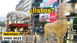 Las LUCES de Navidad de VIGO 2023 ⭐️ en Montaje para La NAVIDAD  TOP del Mundo ⛄️🎄🎁 [upl. by Sterrett7]