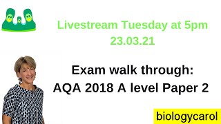 AQA Paper 2 2018 walkthrough [upl. by Ahtamat]