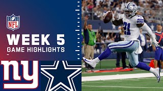 Giants vs Cowboys Week 5 Highlights  NFL 2021 [upl. by Moritz391]