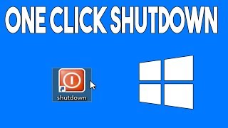 How to Add a shutdown button to your Desktop in Windows 10 [upl. by Meagan423]