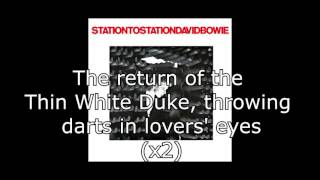 Station to Station  David Bowie  Lyrics [upl. by Obadias]