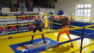 Amateur boxing sparring Round 1 [upl. by Popper]