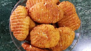 मैदा और सूजी से बनाए बिस्किट की तरह खस्ता ठेकुआ Maida aur Suji Khasta Thekwa Khasta Khajur Recipe [upl. by Neelyar]