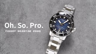 HANDS ON上手 天梭TISSOT SEASTAR 2000 Professional 專業潛水腕錶 [upl. by Ishmul]