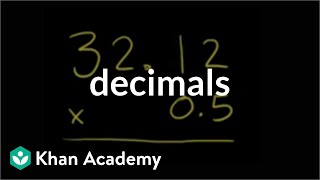 Multiplying decimals example  Decimals  PreAlgebra  Khan Academy [upl. by Zolnay]