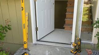 Jeld Wen Front Door Installation  Really crappy products and craftsmanship PART 1 [upl. by Anelrahs615]