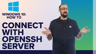 How to connect to Windows 10 using OpenSSH Server [upl. by Sybley]