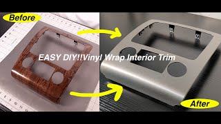 How To Vinyl Wrap A Car  Interior Trim  POV Detailed Guide  Step By Step [upl. by Eniarrol]