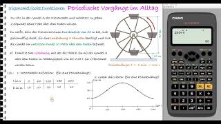 LernvideoPeriodische Vorgänge im Alltag Anwendungsaufgabe Sinusfunktion [upl. by Sonaj]