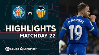 Resumen de Getafe CF vs Valencia CF 10 [upl. by Ahsytal]