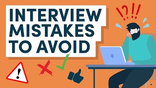 10 Key Interview Mistakes to Avoid [upl. by Oruasi]