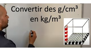 Masse volumique convertir des gcm³ en kgm³ [upl. by Zeiger]