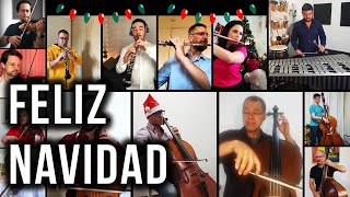 FELIZ NAVIDAD  Instrumental  Jose Feliciano  Virtual Orchestra [upl. by Wayolle]