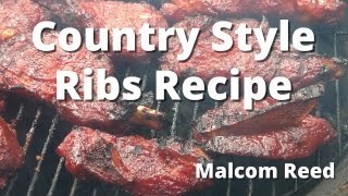 Country Style Ribs  How To Smoke Country Ribs Recipe [upl. by Batchelor986]