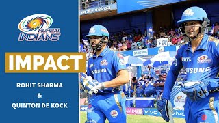 Rohit Sharma amp Quinton de Kock on their Opening Partnership  Mumbai Indians [upl. by Ayouqes493]