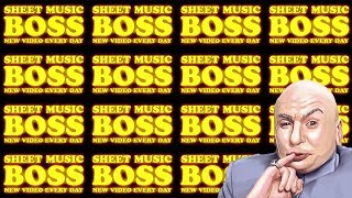 Sheet Music Boss theme played 1 BILLION times [upl. by Danyette]