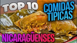 Top 10 comidas tipicas Nicaragüenses [upl. by Nolasba878]