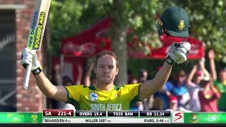 David Miller  Fastest T20 Century of all time vs Bangladesh [upl. by Sallyann199]