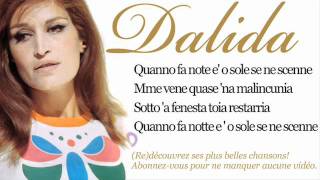 Dalida  O sole mio  Paroles Lyrics [upl. by Colligan]