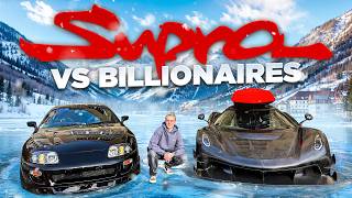 1000HP Supra terrorizing Billionaires Hypercarmeet in Switzerland [upl. by Salakcin]