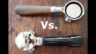 54mm Bottomless vs Regular Portafilter  Breville Barista Express [upl. by Cathrin]