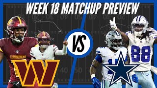 Washington Commanders vs Dallas Cowboys  Week 18 Preview [upl. by Burchett]