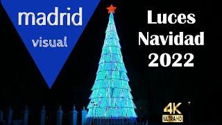 🎄 Luces NAVIDAD MADRID 2022 ⭐4K [upl. by Aennyl579]