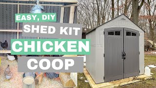 DIY Chicken Coop from a Resin Shed Kit [upl. by Nicoli]