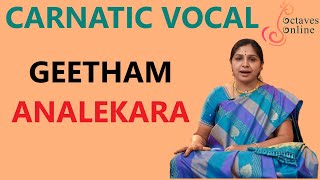 Geetham  Ana Lekara  Ragam  SuddhaSaveri [upl. by Booze386]