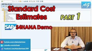 Standard Costing Full SAP S4HANA Demo for Purchased Items Part 12 [upl. by Alcus]