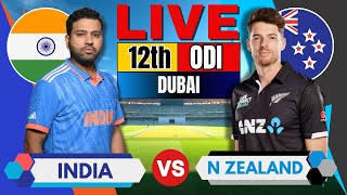 🔴 Live Champions Trophy India vs New Zealand Match 12  Live Cricket Match Today  IND vs NZ [upl. by Lladnarc]